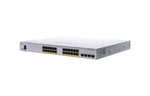 CBS350-24FP-4G-NA Cisco Business 350 Series CBS350-24FP-4G 24 x RJ-45 Ports PoE+ 10/100/1000Base-T 4 x SFP Ports Layer 3 Managed Rack-mountable Gigabit Ethernet Network Switch