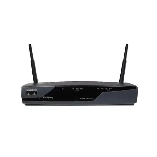 CISCO877W-G-J-K9 Cisco 870 Series IEEE 802.11n 2.4GHz 54Mb/s 4 x LAN Ports 100Base-TX + 1 x WAN Port 2 x Antennas Integrated Services Router