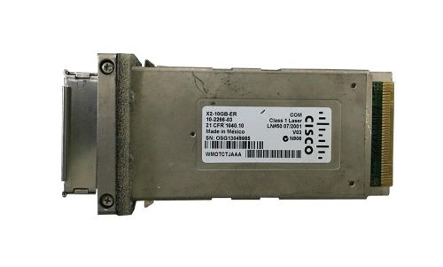 X2-10GB-ER Cisco 10Gb/s 10GBase-ER Single-Mode Fibre 1550nm 40km Duplex SC Connector X2 Transceiver Module