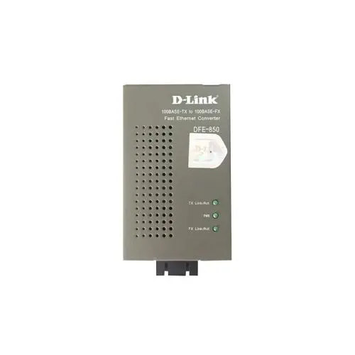 DFE-850 D-Link 1 port 100Base-TX to 100Base-FX 100M Ethernet photoelectric converter,multi-mode Medi