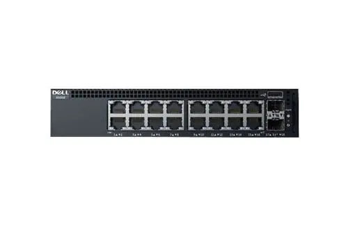 DNX1018P Dell Networking X-Series X1018P 16 x RJ-45 Ports PoE+ 10/100/1000Base-T + 2 x SFP Ports Layer 2 Managed 1U Rack-mountable Gigabit Ethernet Network Switch