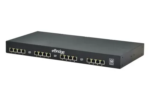 EBRIDGE1600PCRM Altronix 300m 100Mb/s 16 x RJ-45 PoE+ 10/100Base-T 1U Rack-Mountable Over Coax Video Extender Receiver for Transceiver