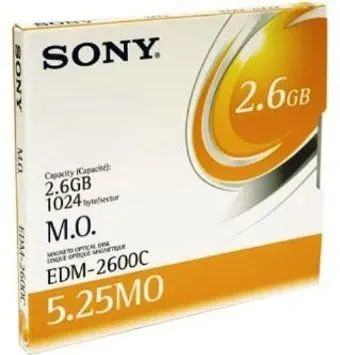 EDM2600CWW Sony 5.25 Magneto Optical Media - Rewritable - 2.6GB - 4x