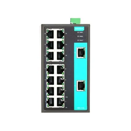 EDS-316 Moxa Industrial Unmanaged  with 16 10/100BaseT(X) ports, -10 to 60°C Ethernet Switch