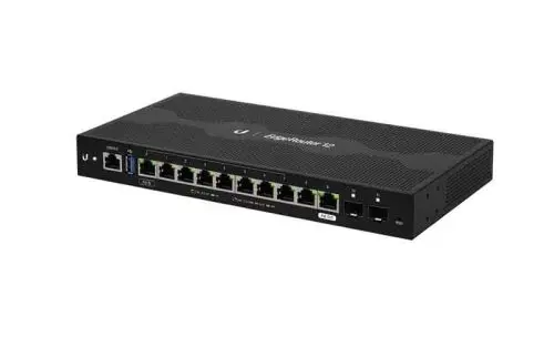 ER-12P Ubiquiti EdgeRouter 10 x Ports 1000Base-T + 2 x Ports SFP Advanced Network Router