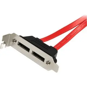 ESATAPLT2LP StarTech 2 Port Low Profile SATA to eSATA Plate Adapter