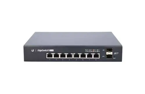 ES-8-150W Ubiquiti EdgeSwitch 8-Port 150-Watt Managed PoE+ Gigabit Switch with SFP