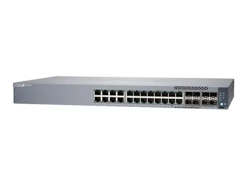 EX4100-F-24P Juniper EX4100 Series 24 x Ports PoE+ 1000Base-T + 4 x Ports 10GbE Uplinks + 4 x Ports 10GbE Stacking/Uplink Ports Layer 3 Managed 1U Rack-mountable Gigabit Ethernet Network Switch