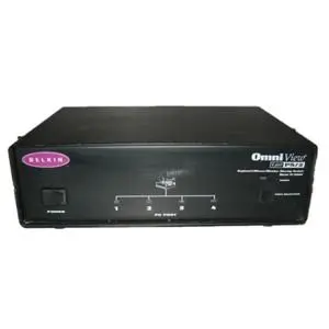 F1D066 Belkin OmniView 4 x Ports PS/2 KVM Serial + 5-Pin Din Sharing KVM Switch