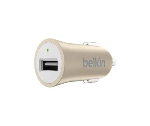 F8M730BTGLD Belkin MIXIT USB Car Charger Adapter for Apple & Android Device