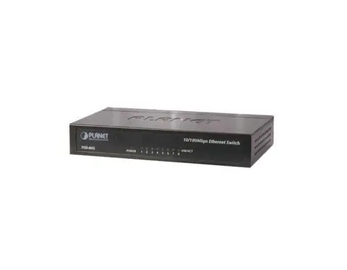 FSD-803 Planet 8 x Ports 10/100Base-TX Desktop Fast Ethernet Network Switch