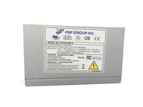 FSP300-60 FSP Group 300-Watts 100-240V AC 5-2A 50-60Hz 80-Plus Gold 24-Pin ATX Power Supply