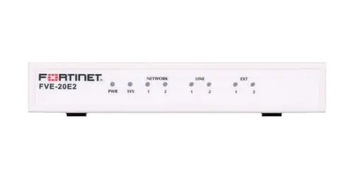 FVE-20E2-BDL-247-12 Fortinet FortiVoice-20E2 2x 10/100 ports, 2x FXO, 2x FXS, 8 GB storage, 20 endpoints, 4 VoIP trunks Phone System