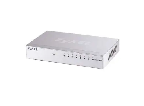 GS108BV3 ZyXEL 8 x Ports 10/100/1000Base-T Layer 2 Unmanaged 1U Rack-mountable Gigabit Ethernet Network Switch
