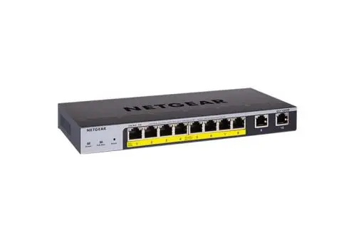 GS110TPP Netgear GS110TP 8 x RJ-45 Ports PoE 10/100/1000Base-T + 2 x SFP Ports Layer 3 Managed Gigabit Ethernet Network Switch