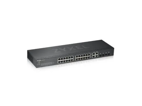 GS1920-24V2 ZyXEL GS1920 Series 24 x Ports 1000Base-T + 4 x SFP/RJ-45 Combo Ports Layer 2 Managed 1U Rack-mountable Smart Network Switch