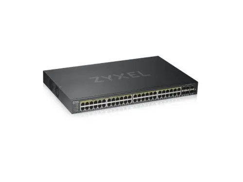 GS1920-48HPV2 ZyXEL GS1920 Series 48 x Ports PoE+ + 4 x SFP Ports Layer 2 Managed 1U Rack-mountable Smart Network Switch