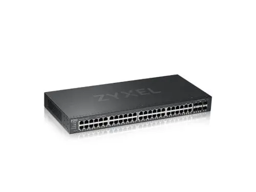 GS2220-50 ZyXEL 48 x Ports 10/100/1000Base-T + 2 x Combo SFP Ports 10Base-X + 2 x SFP Ports Layer 2 Managed 1U Rack-mountable Gigabit Ethernet Network Switch