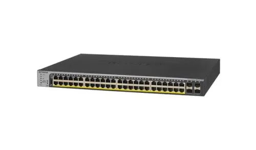 GS752TPP Netgear Prosafe 40 x RJ-45 Ports PoE 10/100/1000Base-T + 8 x RJ-45 Ports PoE+ + 4 x SFP Ports Layer 3 Managed Gigabit Ethernet Network Switch