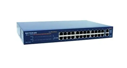 GSM7224-200NAS Netgear Prosafe M4100 Series GSM7224 24 x RJ-45 Ports 10/100/1000Base-T + 4 x SFP Ports Layer 2 Managed Rack-mountable Gigabit Ethernet Network Switch