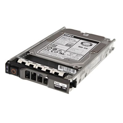 H1PWW Dell 900GB 15000RPM SAS 12Gbps 256MB Buffer 512e Hot-Swappable 2.5-inch Hard Drive With Tray