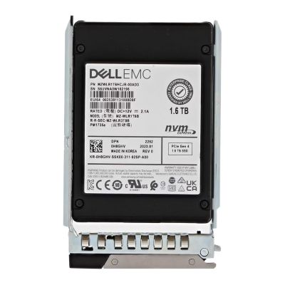 H8GHV Dell 1.6TB PCIe Gen 4.0 x4 NVMe TLC 2.5-Inch Solid State Drive