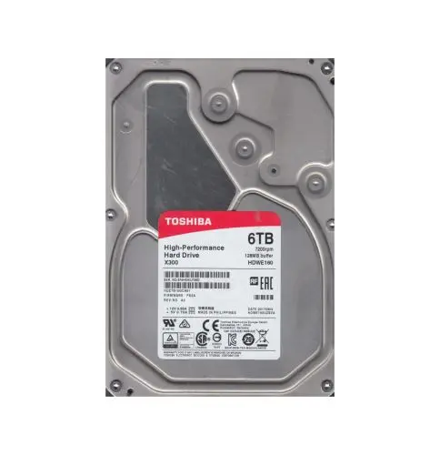 HDETS10GCA51 Toshiba 6TB 7200RPM SATA 6Gb/s 128MB Cache 3.5-Inch Hard Drive