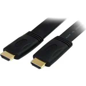 HDMIMM6FL StarTech 6ft Flat High Speed HDMI Cable with Ethernet Ultra HD 4k x 2k HDMI Cable HDMI to HDMI M/M