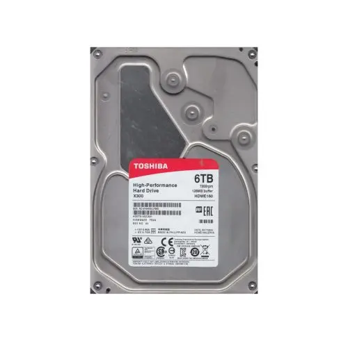 HDWE160UZSVA Toshiba 6TB 7200RPM SATA 6Gb/s 128MB Cache 3.5-Inch Hard Drive