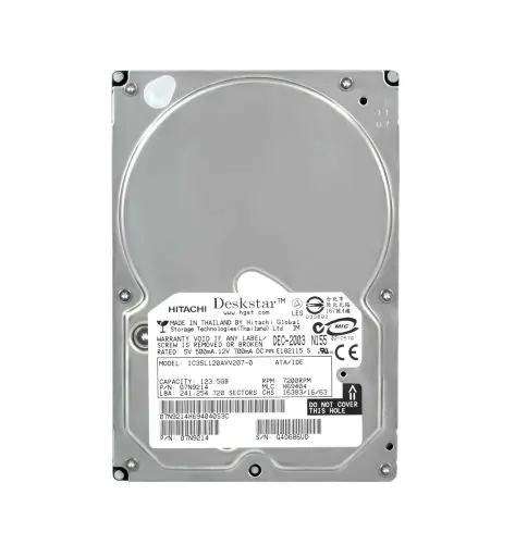 IC35L120AVV207-0 Hitachi Deskstar 180GXP Series 120GB 7200RPM IDE Ultra ATA/100 (ATA-6) 2MB Cache 3.5-inch Hard Drive