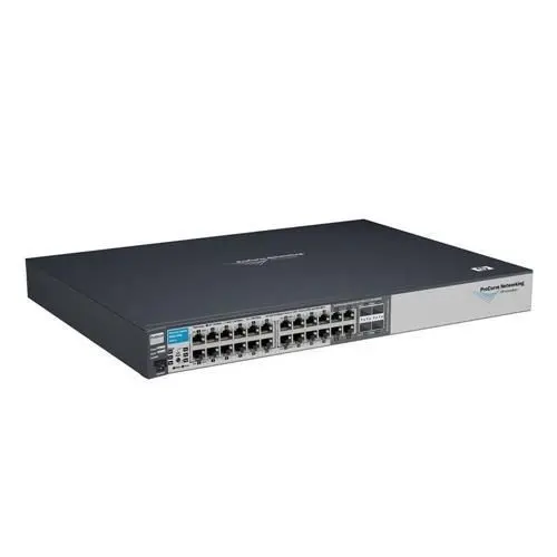 J9021A#ABB HP ProCurve 2810 Series 2810-24G 20 x RJ-45 Ports 10/100/1000Base-T + 4 x Dual Personality Ports RJ-45/SFP Ports Layer 2 Managed Stackable Rack-Mountable Gigabit Ethernet Network Switch