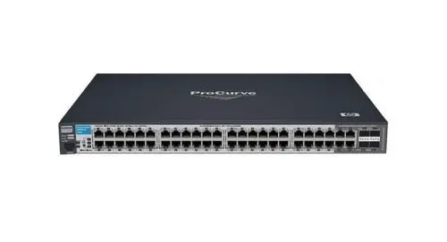 J9050A#ABA HP ProCurve 2900 Series 2900-48G 44 x RJ-45 Ports 10/100/1000Base-T + 2 x CX4 Ports + 2 x X2 Ports + 4 x Dual Personality RJ-45/SFP (Mini-GBIC) Ports Layer 3 Managed Rack-mountable Gigabit Ethernet Network Switch