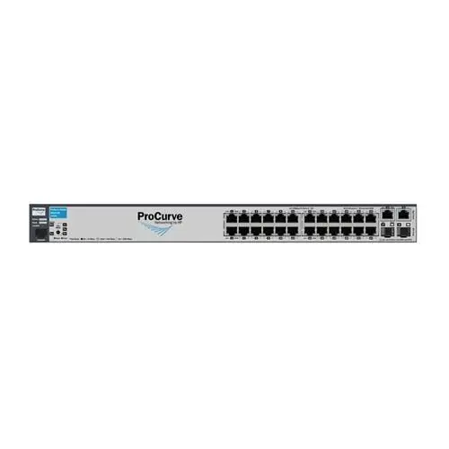 J9085A#ABA HP ProCurve 2610 Series 2610-24 24 x RJ-45 Ports 10/100Base-TX + 2 x RJ-45 GE Ports + 2 x SFP (mini-GBIC) Ports Layer 2 Managed Rack-mountable Fast Ethernet Network Switch