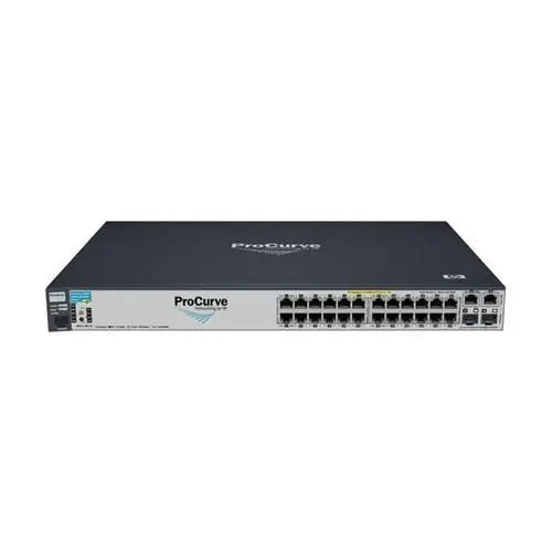 J9086A#ABA HP ProCurve 2610 Series 2610-24/12PWR 12 x RJ-45 Ports PoE 10/100Base-TX + 12 x RJ-45 Ports + 2 x Dual Personality RJ-45/SFP (mini-GBIC) Ports Layer 2 Managed Rack-mountable Fast Ethernet Network Switch