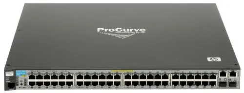 J9088-60001 HP ProCurve 2610 Series 2610-48 48 x RJ-45 Ports 10/100Base-TX + 2 x RJ-45 GE Ports + 2 x SFP (mini-GBIC) Ports Layer 2 Managed Rack-mountable Stackable Fast Ethernet Network Switch