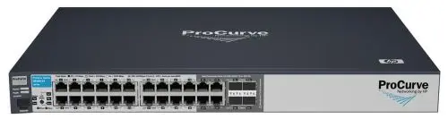 J9279A#ABA HP ProCurve 2510 Series E2510-24G 20 x RJ-45 Ports 10/100/1000Base-T + 4 x Dual Personality RJ-45/SFP (mini-GBIC) Ports Layer 2 Managed Rack-mountable Gigabit Ethernet Network Switch