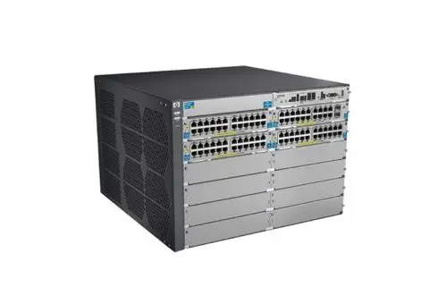 J9532A#ABA HP ProCurve 5412-92G-PoE+-2xG v2 92 x RJ-45 Ports PoE+ 10/100/1000Base-T + 2 x SFP+ Ports Layer 3 Managed 7U Rack-mountable Gigabit Ethernet Network Switch