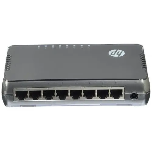 JH408-61001 HP OfficeConnect 1405 Series 1405 8G V3 8 x RJ-45 Ports 10/100/1000Base-T Layer 2 Unmanaged Rack-mountable Gigabit Ethernet Network Switch