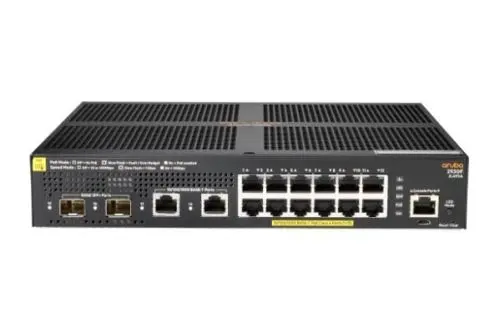 JL693A#ABA HP 2930F 12G 12 x Ports 1000Base-T PoE+ + 2 x Ports SFP+ + 2 x Ports SFP 1U Rack-mountable Layer 3 Managed Gigabit Ethernet Network Switch