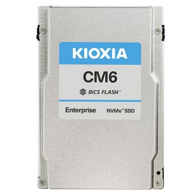 KCM6XVUL6T40 KIOXIA CM6 6.4TB Triple-Level Cell PCI Express NVMe 4.0 U.2 2.5-Inch Solid State Drive