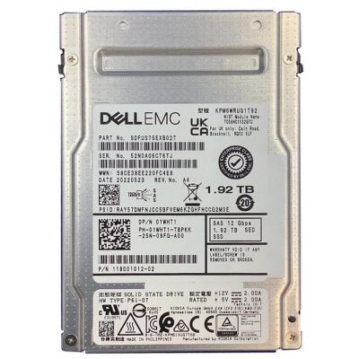 KPM6WRUG1T92 KIOXIA 1.92TB Triple-Level Cell SAS 12Gb/s 2.5-Inch Solid State Drive