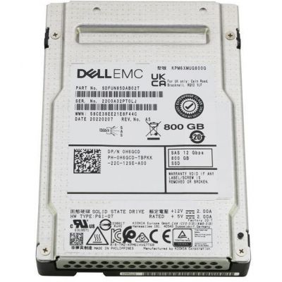 KPM6XMUG800G Toshiba PM6 800GB Triple-Level Cell SAS 12Gb/s 2.5-Inch Solid State Drive