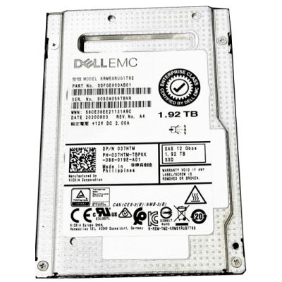 KRM5XRUG1T92 Toshiba 1.92TB SAS 12Gb/s Read Intensive 2.5-Inch Solid State Drive