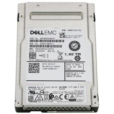 KRM6VVUG1T92 Toshiba RM6 1.92TB Triple-Level Cell SAS 12Gb/s 2.5-Inch Solid State Drive