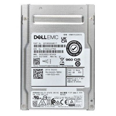 KRM6VVUG960G Dell 960GB SAS 12Gb/s Mixed Use 2.5-Inch Solid State Drive