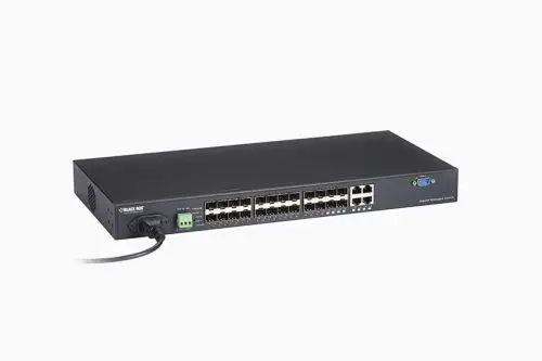 LGB5124A Black Box 20 x Expansion Slots SFP + 4 x Ports Combo Gigabit/SFP Rack-mountable Layer 2 Managed Gigabit Ethernet Network Switch