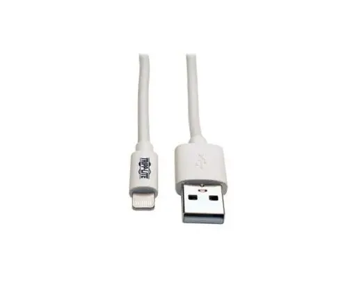 M100-010-WH Tripp Lite 3.05m USB Sync/Charge Cable with Lightning Connector, White
