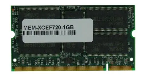MEM-XCEF720-1GB Cisco 1GB DDR-266MHz PC2100 ECC Unbuffered SODIMM CL2.5 1Rx8 2.5V 200-Pin Memory Module 