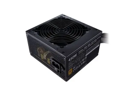 MPE-4501-ACAAW-BNL Cooler Master MWE White 450-Watts 100-240V AC 8-4A 50-60Hz 80-Plus Standard ATX Power Supply