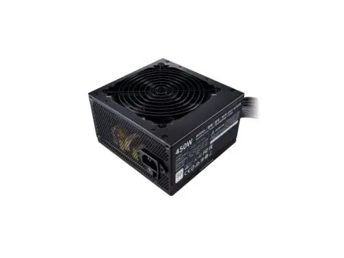 MPE-4501-ACAAW-WO Cooler Master MWE White 450-Watts 100-240V AC 8-4A 50-60Hz 80-Plus Standard ATX Power Supply